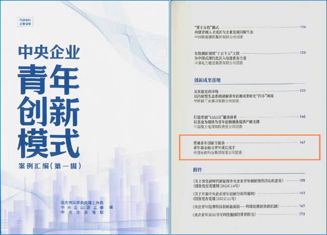 巨乳成人视频
“青年基金”特色做法入选《中央企业青年创新模式案例汇编》